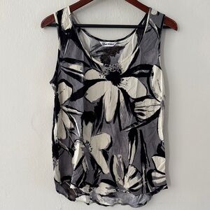 Jams World Women’s Large Lily Moon Floral Tank Top Tropical Resort